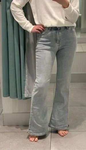 Super stretchy wide leg / bootcut jeans size 28 Blue thumbnail 1
