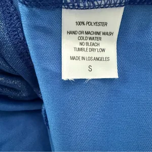 Lucy in the Sky Glitter Mesh Long Sleeve Dress in Blue Size Small EUC‎ thumbnail 7