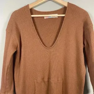 FREE PEOPLE Beach‎ Phoenix Ribbed Mini Dress Size S Small Brown Coverup Vacation thumbnail 3