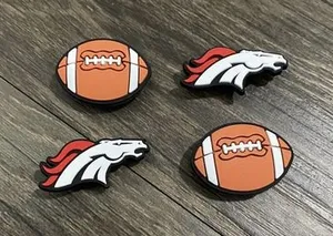 Denver Broncos Football Team Charm For Crocs - 4 Pieces thumbnail 1