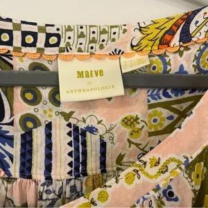 Maeve by Anthropologie Boswell blouse - paisley and pink thumbnail 3