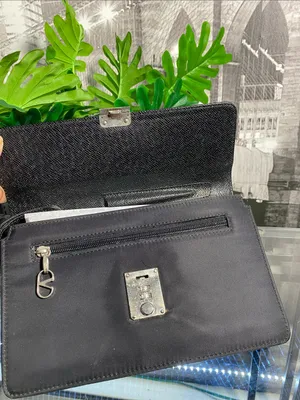 Authentic VALENTINO Black Leather and Nylon Bag thumbnail 11