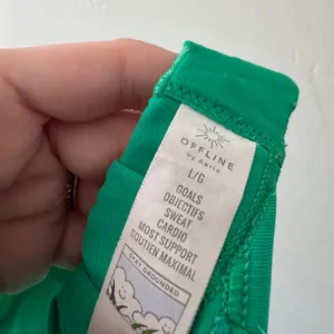 Aerie Offline Green Goals Rib‎ Strappy Back Sports Bra thumbnail 7