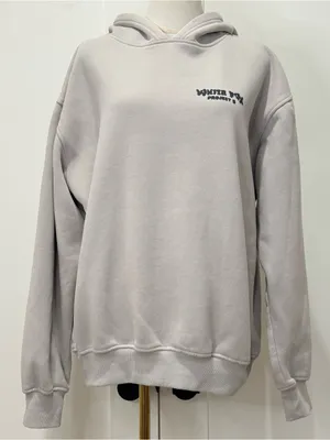 White Fox Boutique Project 5 Hoodie Small Gray Lounge Oversized Comfy Travel thumbnail 1