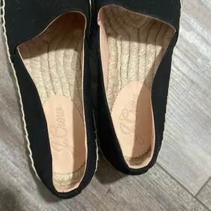 J. Crew | Made in Spain black flat espadrille 7.5 NEW thumbnail 7