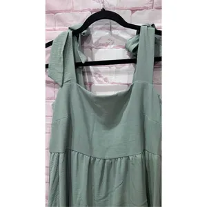 See‎ you Monday green dress size large flowy beach vacation thumbnail 3