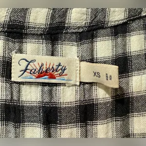 Faherty Isha Sleeveless Gingham Plaid Black / White‎ Shift Dress Size XS $178 thumbnail 6
