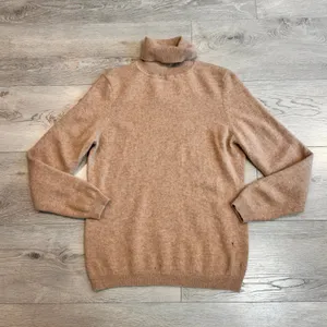 Cashmere Charter Club Luxury Sweater Womens Large L Brown Long Sleeve Knit Top‎ thumbnail 1