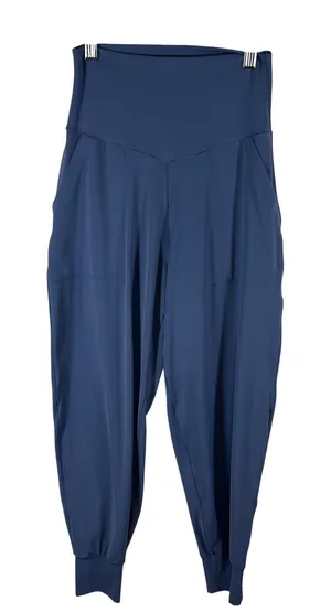 OFFLINE by Aerie Real Me High Waisted Joggers Blue Small‎ Pockets Activewear thumbnail 1