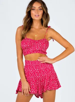 Red Two Piece Set thumbnail 1
