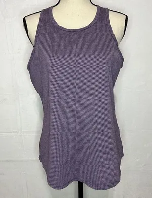 Athletic Works Womens Purple Open Back Tank Stretch Size M (8-10) thumbnail 1