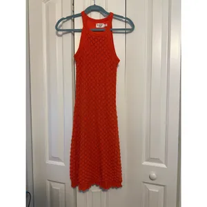 Eliza J Womens‎ Sleeveless Textured Knit Dress Size XS Orange thumbnail 3