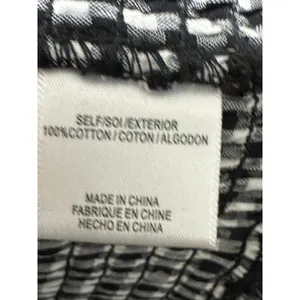 WAYF Dress Women MEDIUM NWT Black White‎ Gingham Smocked Off Shoulder Mini thumbnail 7