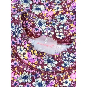 FP Movement Womens Top Pink Wishful AOP Floral Ribbed Tank Cottagecore Large thumbnail 4