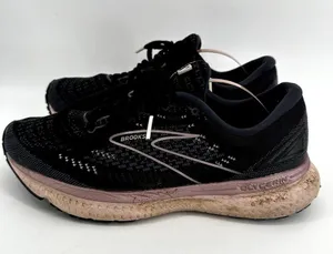 Brooks Glycerin 19 Road Running Shoe Athletic Workout Lace Up Black Pink 9B thumbnail 4