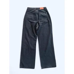Y2K black wide leg jeans soft grunge baggy denim Size Small 🖤 thumbnail 6