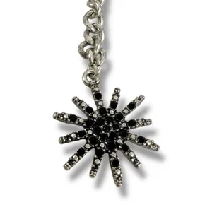 Free People Majestic Hair Piece Silver Black Bohemian Renaissance Medieval thumbnail 7