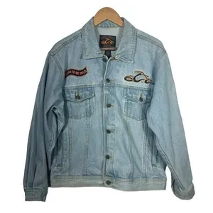 Orange County Choppers Denim Jacket Size Medium thumbnail 1