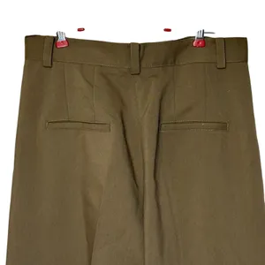 Zara Womens Pants Pleated Wide Leg Trouser Stretch‎ Tailored Brown Medium NWOT thumbnail 5