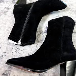 Paolo Wynn Western Suede Ankle Boots Booties Sz6.5M thumbnail 5