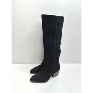 Naturalizer Fae Women Size‎ 5 Suede Black High Knee Heeled Boots thumbnail 3
