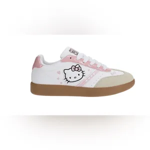 Hello Kitty Pink, White and Tan Kids' Sneakers thumbnail 3