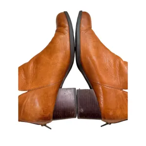 Born kenzy booties brown leather wedge size 9 thumbnail 6