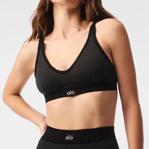 Alo Yoga Airlift Line Up Bra Black S thumbnail 1