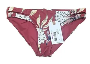 Roxy Women's 70's Floral Bikini Bottoms Pink Size S thumbnail 1