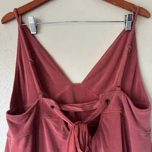 Free People Never Let You Go Boho Tie Back Tank in Rust Size Large thumbnail 10