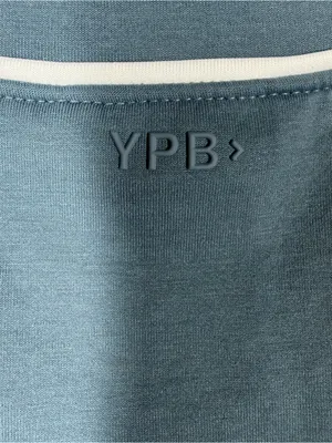 Abercrombie & Fitch YPB Blue White Piping Neoknit Crop Sweatshirt thumbnail 5