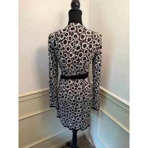 Diane von Furstenberg x Target Neutral Poppy Sweater Knit Wrap Dress Long Sleeve thumbnail 5