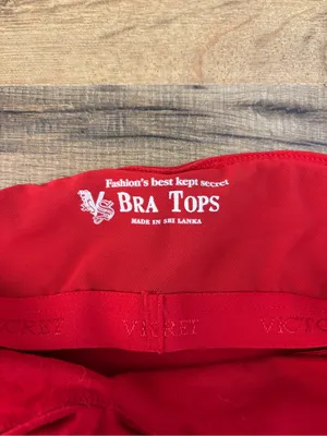 Victoria’s Secret Moda International Bra Top Halter Dress Red Y2K 2000’s Vintage thumbnail 4