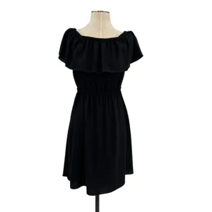 Aritzia‎ Wilfred Hosta Off the Shoulder Ruffle Dress Black Size Small thumbnail 3