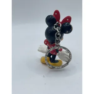 Walt Disney Classic Minnie Mouse Figural PVC Key Ring‎ Key Chain 2.75" thumbnail 2
