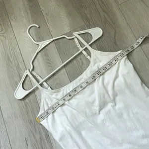 Pact Organic Tank Top cotton shelf bra womens White medium basic natural casual thumbnail 3