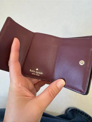 Kate Spade Pink Leather Micro Wallet Mini Designer Luxury thumbnail 7