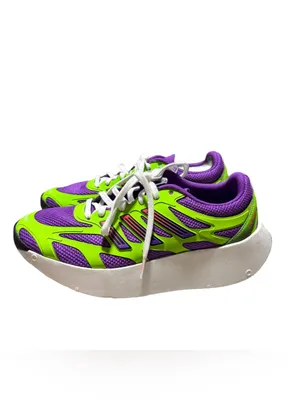 adidas Adizero Aruku Lace Up Women's 7.5 Green Purple Sneakers Athletic JP556 NW thumbnail 2