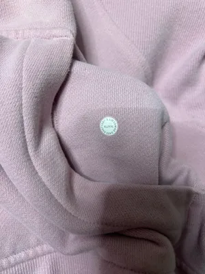Lululemon scuba half zip peony, colored, pink oversized hoodie thumbnail 6