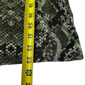 H&M Womens Snakeskin Print Turtleneck Long Sleeve Top Grey Green Medium | 0214 thumbnail 5