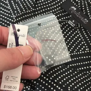 Madewell Tie-Waist Midi Dress in Dot Black‎ White sizs S NWT thumbnail 10