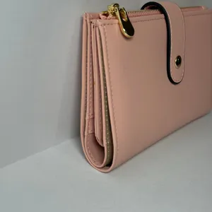 Blush Pink Bi-Fold Wallet with Zip Coin Pocket & Card Organizer NEW thumbnail 2
