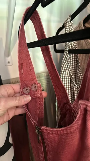 Forever 21 Dress maroon overall dress thumbnail 4