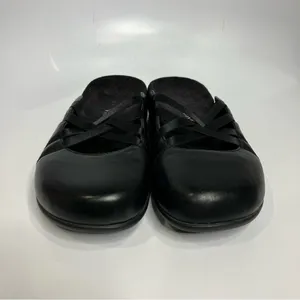 Vionic Claire black leather mules slip on shoes‎ women's size 9 business casual thumbnail 2