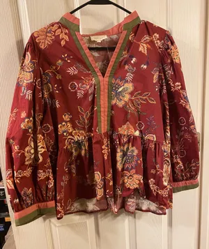 Ellies boutique blouse Red Size XL thumbnail 1