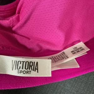 Victoria Sport Large Sports Bra Womens Pink Criss Cross Straps‎ Stretch Scoop thumbnail 9