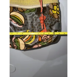 Fossil Key-Per Coated Canvas Tote Handbag Floral Pattern Large Shoulder Bag M thumbnail 3