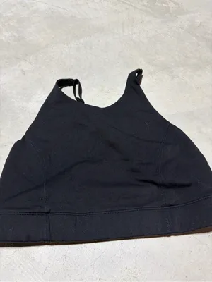 Balance Athletica Black High Neck Sports Bra medium thumbnail 2