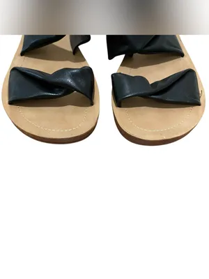 Corkys Twisted Double Strap Slide Sandals Black Womens Size 10 Casual Comfort thumbnail 3