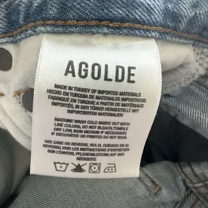 Agolde Dame high-waisted denim shorts Sz 26 Turn On Hem Cotton Preppy thumbnail 9